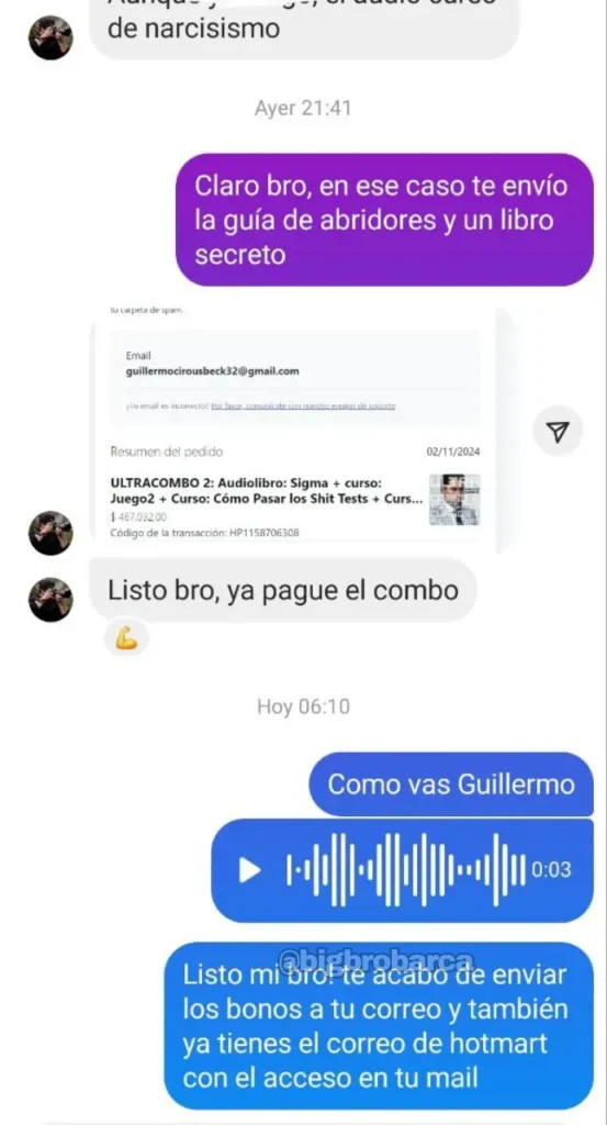 iván barca cursos testimonios